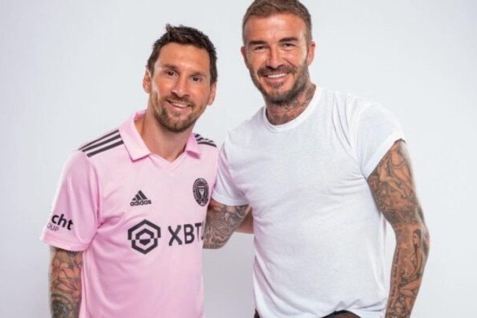 Messi fechou com o PSG antes de assinar com o Miami  -  (crédito: Foto: Instagram @davidbeckham)