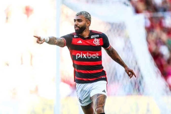 Gabigol marcou dois gols pelo Flamengo em 2024 -  (crédito: Foto: Gilvan de Souza/CRF)