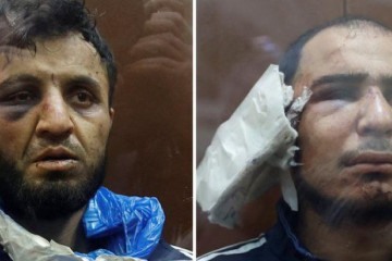 Os homens identificados como Shamsidin Fariduni (à esquerda) e Muhammadsobir Fayzov -  (crédito: Reuters)