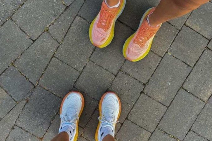 Os tênis têm grande impacto visual nos looks de corrida