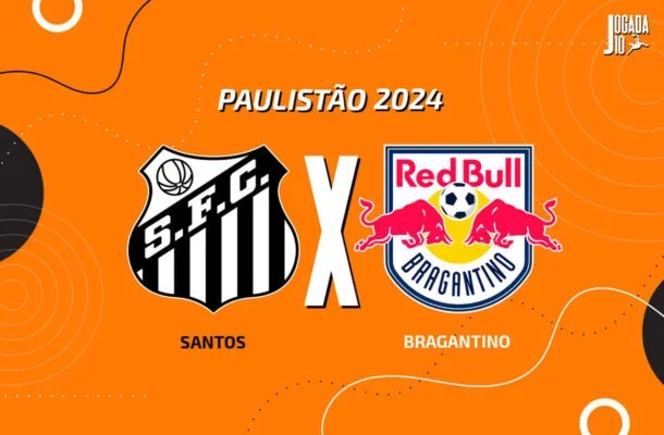 Santos x Bragantino - (crédito: Foto: Arte Jogada10) Santos x Bragantino - (crédito: Foto: Arte Jogada10)