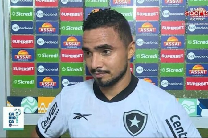 Rafael não jogava pelo Botafogo desde julho de 2023 -  (crédito: Foto: Reprodução/BandSports)