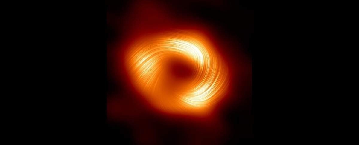 Imagens registram impressões digitais magnéticas do buraco negro da Via Láctea