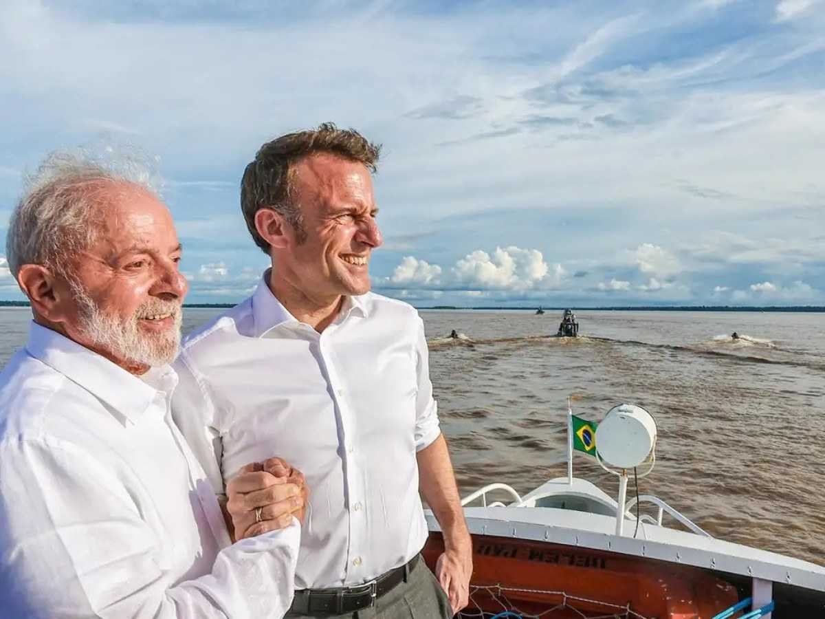 Lula e Macron em Belém