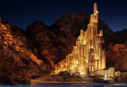 Em breve, a Arábia Saudita ganhará um hotel com um design hexagonal que promete ser um dos lugares mais luxuosos do mundo para se hospedar.  -  (crédito: divulgação neom)