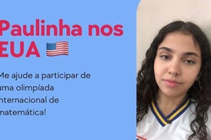 Paula pretende representar o Brasil na Olimpíada de Matemática Copernicus, sediada em Nova York - (crédito: Divulgação) Paula pretende representar o Brasil na Olimpíada de Matemática Copernicus, sediada em Nova York - (crédito: Divulgação)