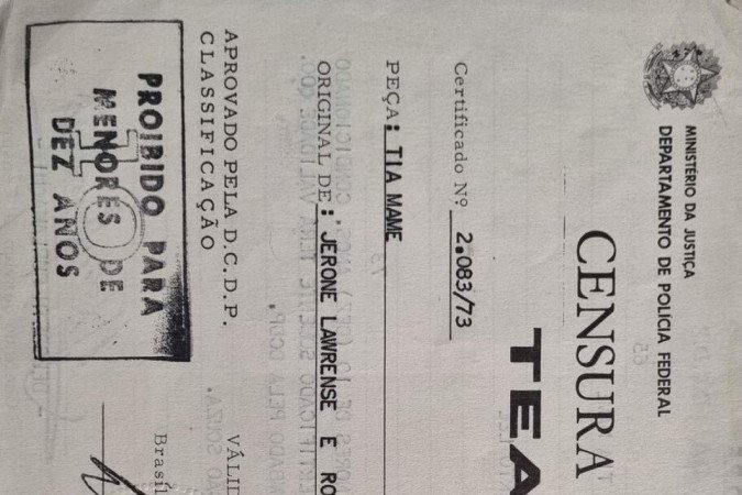 Documentos oficiais da época da ditadura militar