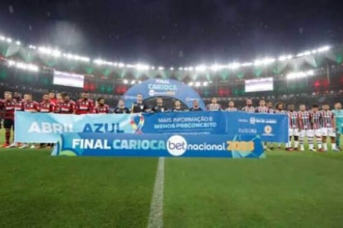 Final do Carioca de 2023 também teve ação de conscientização -  (crédito: Foto: Divulgação/Suderj)