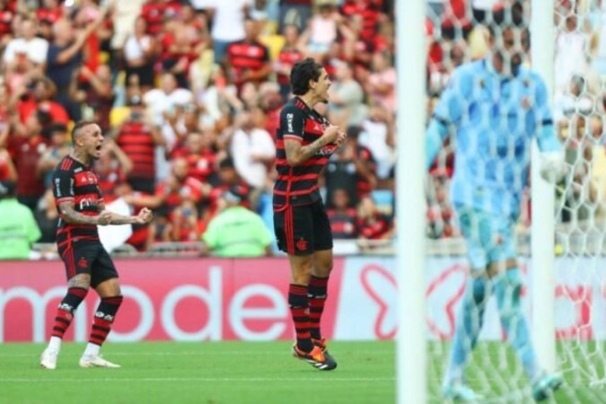 Pedro tem 11 gols em 11 partidas oficiais na temporada 2024 -  (crédito: Foto: Divulgação/Flamengo)