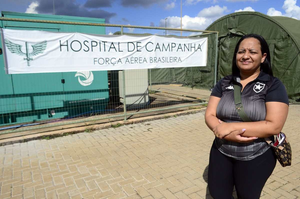 Tatiane Sobrinho estava no Hospital de Campanha no Domingo de Páscoa