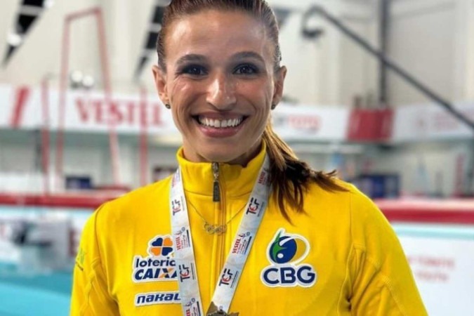 Jade Barbosa ganha medalha de ouro  -  (crédito: Reprodução/Instagram @cbginástica)