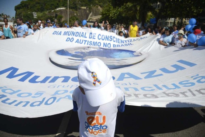 Caminhada pela Conscientização do Autismo: contra o preconceito -  (crédito: Tânia Rêgo/Agência Brasil)
