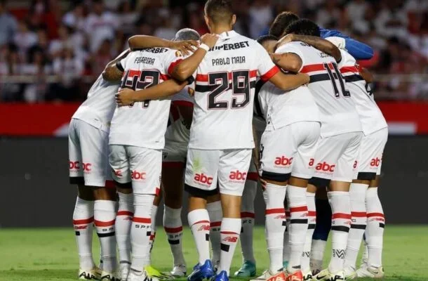 São Paulo se prepara para o duelo contra o Talleres -  (crédito: Foto: Divulgação Rubens Chiri/saopaulofc)