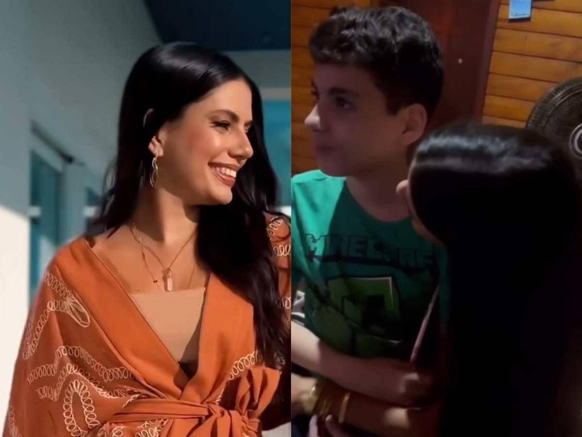 Fernanda Bande emociona web em reencontro com filho autista
