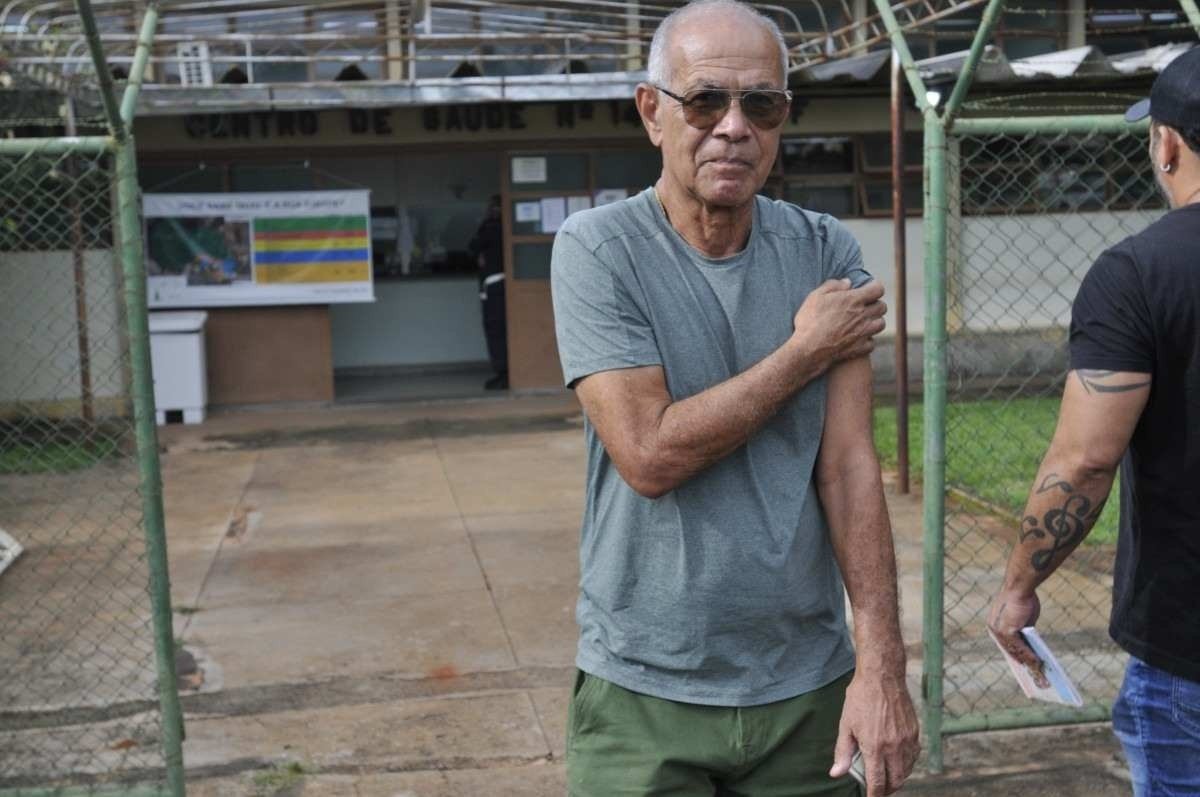  03/04/2024. Crédito: Minervino Júnior/CB/D.A Press. Brasil.  Brasilia - DF. Vacinação contra a gripe na Unidade Básica de Saúde do Cruzeiro.