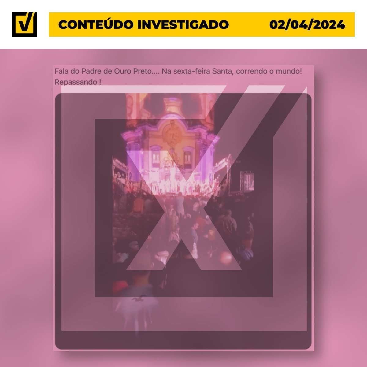 Vídeo de padre de Ouro Preto fazendo críticas ao governo federal foi gravado na gestão Temer, e não na atual