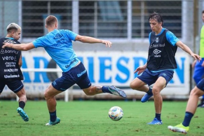 Time titular do Grêmio terá ainda mais dois treinos antes da final do Gaúchão diante do Juventude -  (crédito:  Lucas Uebel/Gremio FBPA)