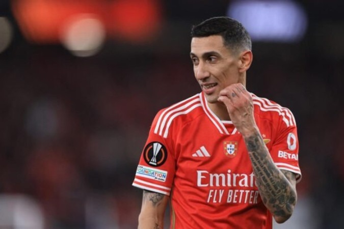 Di María tem bom desempenho em sua segunda passagem pelo Benfica -  (crédito: Foto: Patricia de Melo Moreira/AFP via Getty Images)