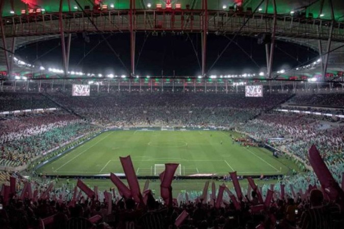 Torcida do Fluminense se prepara para primeiro jogo no Maracanã pela Libertadores de 2024  -  (crédito: - Foto: Lucas Merçon/Fluminense)