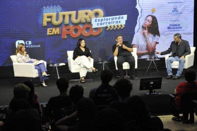 Cerca de 45 alunos da instituição estão presentes no evento - (crédito: Minervino Júnior/CB/D.A.Press) Cerca de 45 alunos da instituição estão presentes no evento - (crédito: Minervino Júnior/CB/D.A.Press)