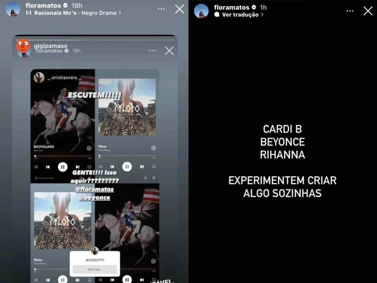 Flora Matos acusa Beyoncé de plágio
