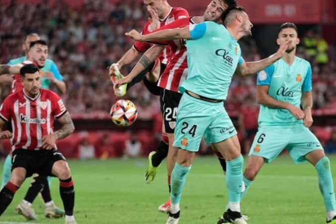 Athletic Bilbao levou a melhor contra o Mallorca e faturou a Copa do Rey -  (crédito: CRISTINA QUICLER/AFP)