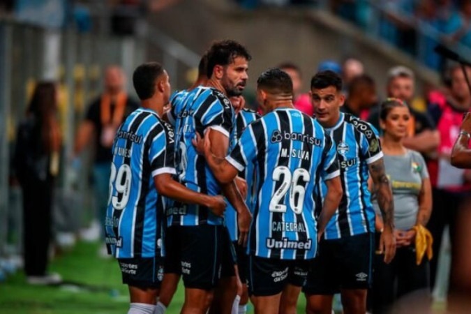 Grêmio garante o hepta e a provocação ao Inter -  (crédito: Foto: Lucas Uebel/Grêmio)
