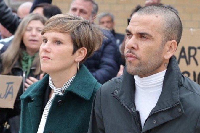 Detalhe da publicação de Daniel Alves  em suas redes sociais -  (crédito: Foto: Reprodução Instagram)