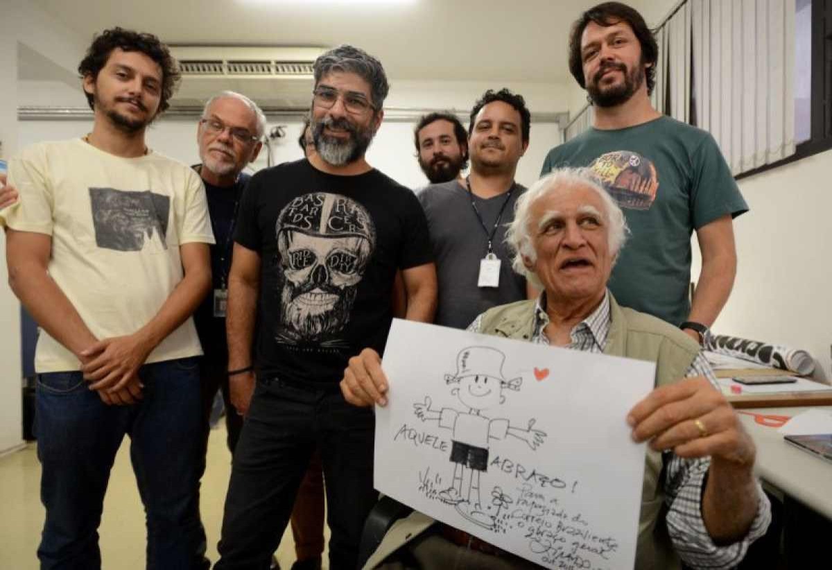 Cartunista Ziraldo, durante visita ao Jornal Correio Brasiliense, em 2016