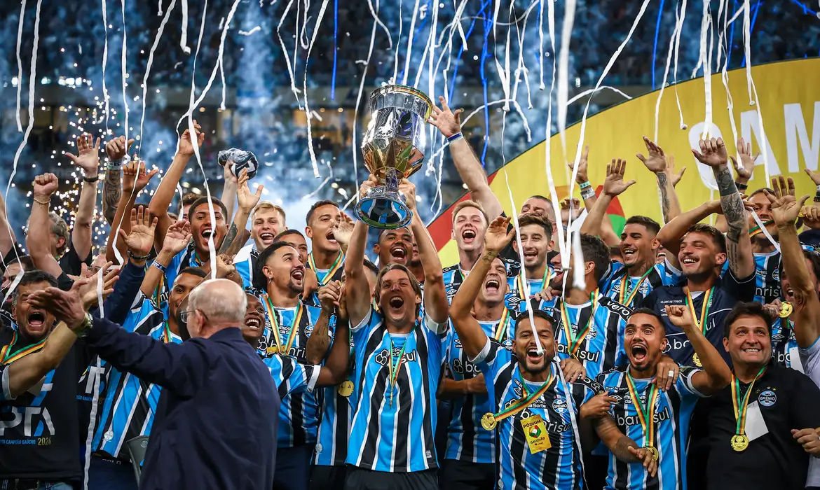 Hepta gaúcho, Grêmio puxa fila de primeiros campeões estaduais do ano -  (crédito: EBC)