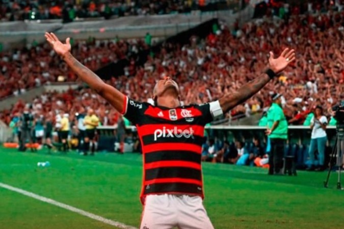 Atacante Bruno Henrique fez o gol do título do Flamengo neste domingo (7), no Maracanã -  (crédito: Foto: Divulgação / Flamengo)