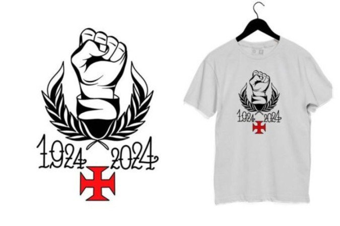Camisa do Vasco em homenagem à 