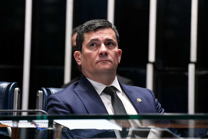 A ação que pede a cassação do ex-juiz por abuso de poder econômico durante a eleição de 2022 foi proposta pelo partido de Bolsonaro -  (crédito: Jefferson Rudy/Agência Senado)
