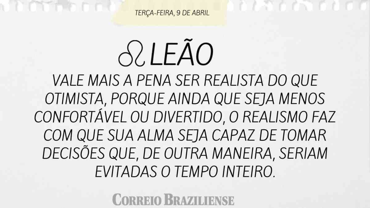 Leão | 8 de abril