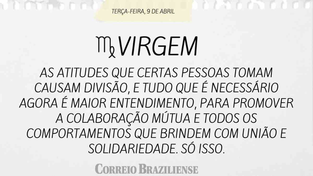 Virgem | 8 de abril