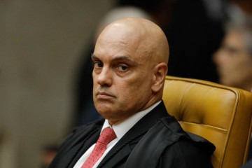 Moraes incluiu o empresário na investigação sobre milícias digitais -  (crédito: Sergio Lima / AFP)
