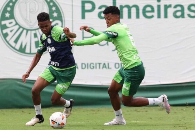 Palmeiras treina visando ao duelo na Libertadores -  (crédito:  CESAR GRECO)