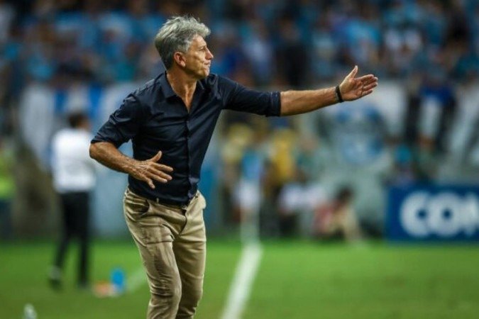 Renato completou jogo de número 500 como treinador do Grêmio nesta noite - (crédito: Foto: Lucas Uebel/Grêmio) Renato completou jogo de número 500 como treinador do Grêmio nesta noite - (crédito: Foto: Lucas Uebel/Grêmio)