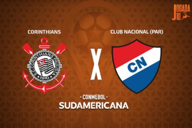 Corinthians x Nacional-PAR -  (crédito: Foto: Arte Jogada10)