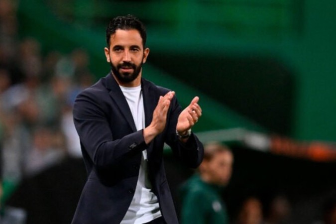 Rúben Amorim está perto de levar o Sporting a mais um título português -  (crédito:  Patricia de Melo Moreira/AFP via Getty Images)