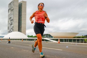 Marina de Figueiredo corria quando tinha 20 anos e há cinco meses voltou a prática. A empresária já correu sete corridas nesse período, entre elas uma meia maratona.  -  (crédito: Arquivo Pessoal )