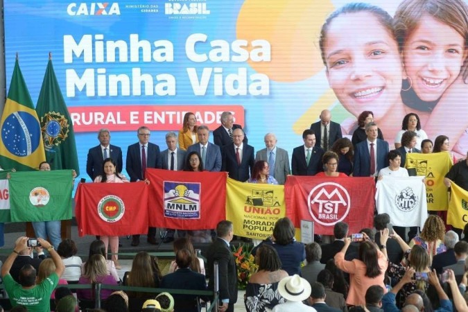 Cerimônia do Minha Casa Minha Vida Rural e Entidades: atenção especial a quilombolas e indígenas -  (crédito:  Ed Alves/CB/DA.Press)