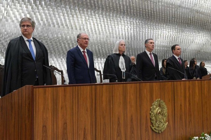Sessão Solene em comemoração aos 35 Anos do Superior Tribunal de Justiça, realizada na sede da Corte -  (crédito: Rafael Luz/STJ)