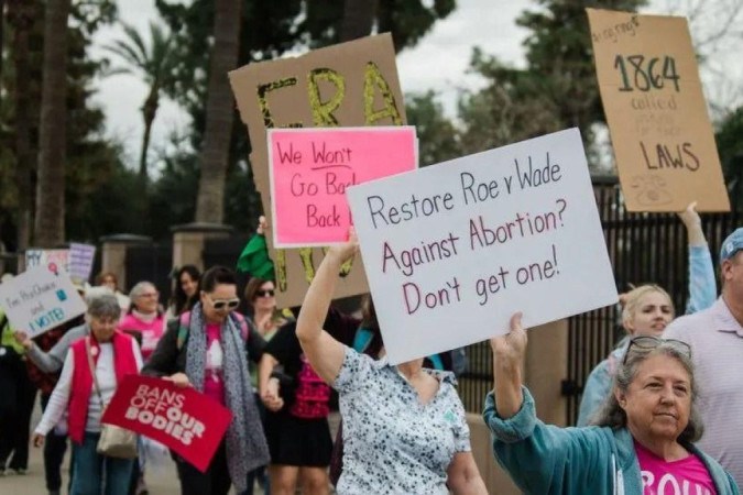 O acesso ao aborto é apoiado pela maioria dos eleitores americanos -  (crédito: Getty Images)