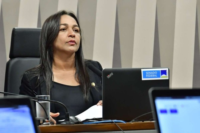 A presidente da Comissão, Eliziane Gama (PSD-MA), classificou como sendo "graves" as declarações de Elon Musk -  (crédito: Waldemir Barreto /Agência Senado)