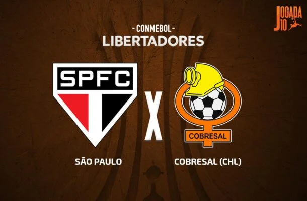 São Paulo x Cobresal -  (crédito: Foto: Arte Jogada10)