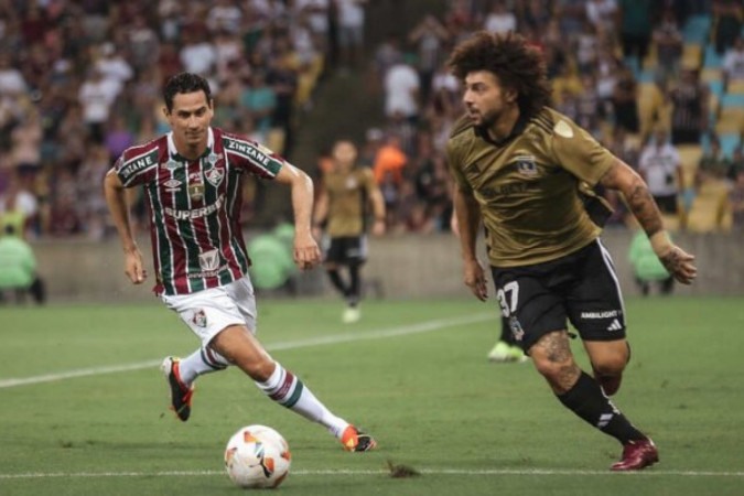 Ganso foi titular do Fluminense contra o Colo-Colo (CHL) -  (crédito: Foto: LUCAS MERÇON / FLUMINENSE FC)