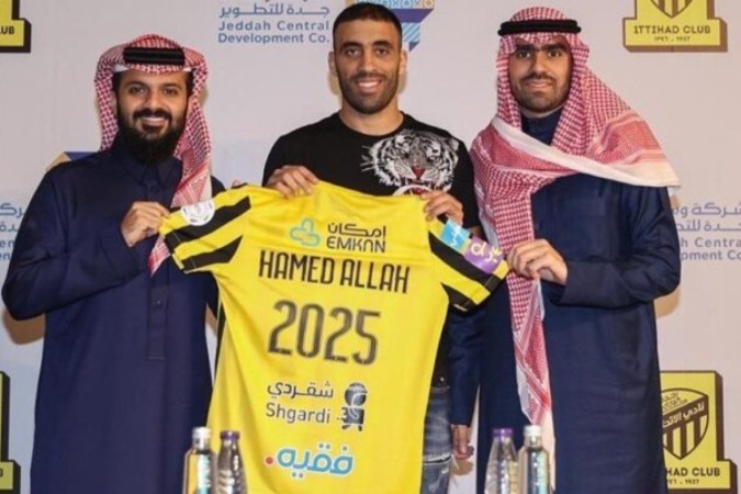 Hamdallah -  (crédito: Foto: Divulgação Al-Ittihad)