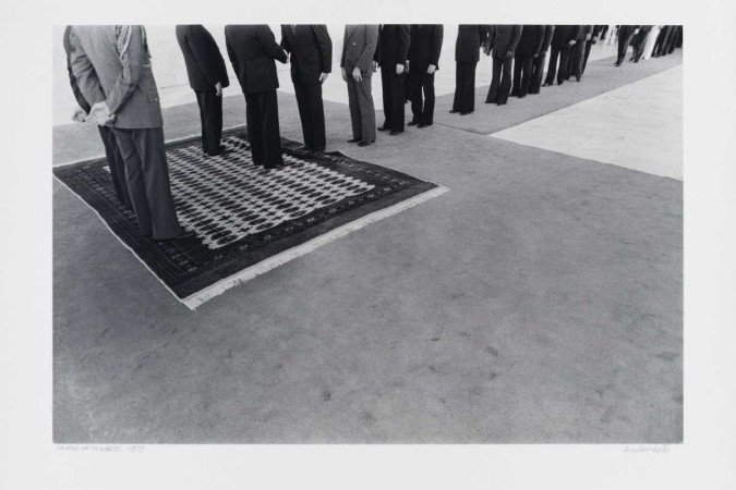 Obra de Luis Humberto na exposição Brasília, a arte da democracia