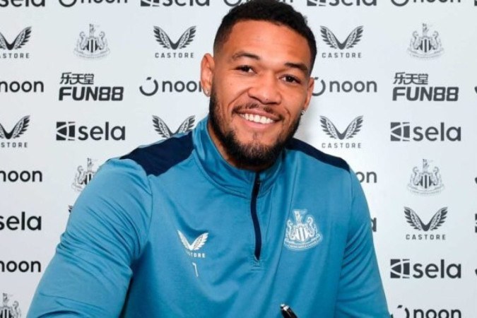 Joelinton tem três gols na atual temporada pelo Newcastle  -  (crédito: Andy Buchanan/AFP via Getty Images))